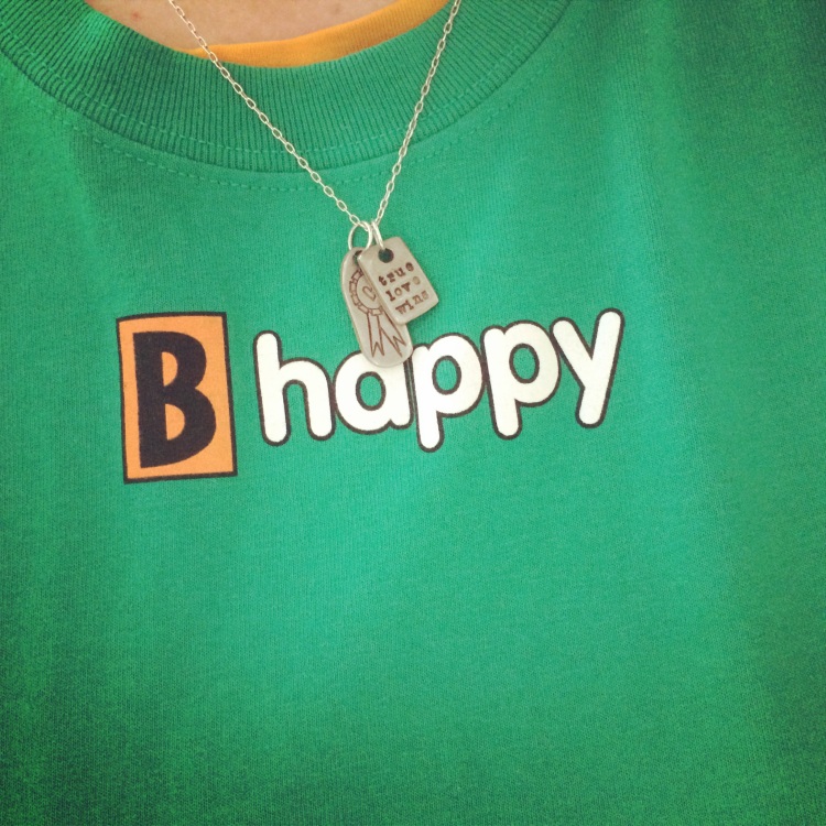 happy green shirt from my favorite coffee place :)
